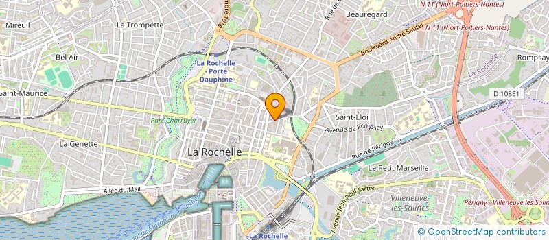 localisation de l'entreprise MONSIEUR EDOUARD GENDREAU  LA ROCHELLE