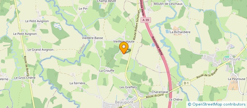 localisation de l'entreprise MONSIEUR EDOUARD GILBERT  BEAUPONT