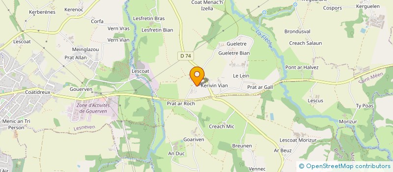 localisation de l'entreprise MONSIEUR EDOUARD GOAOC  PLOUIDER