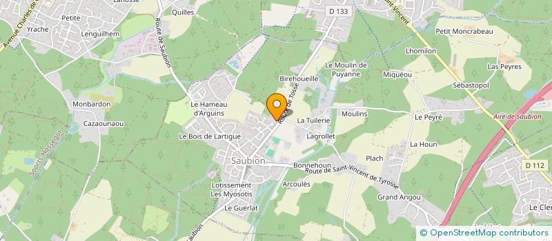 localisation de l'entreprise MONSIEUR EDOUARD GOASDOUE  SAUBION