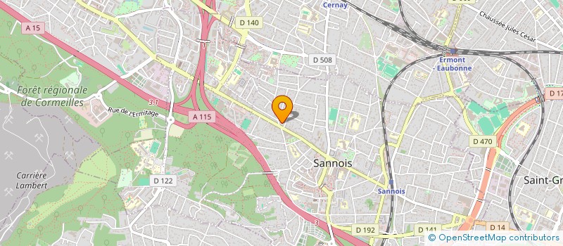 localisation de l'entreprise MONSIEUR EDOUARD GOMIS  SANNOIS