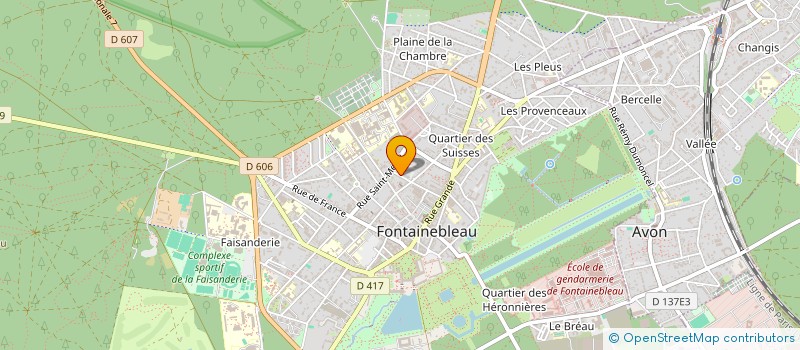 localisation de l'entreprise MONSIEUR EDOUARD GOUREAU  FONTAINEBLEAU