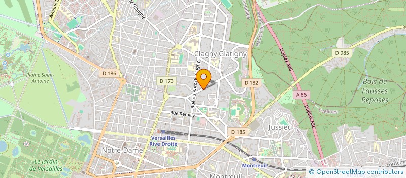 localisation de l'entreprise MONSIEUR EDOUARD GUERLAIN à VERSAILLES