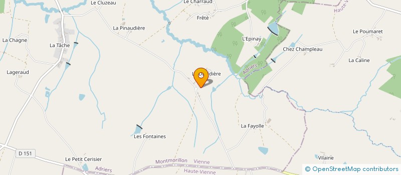 localisation de l'entreprise MONSIEUR EDOUARD GUIGNARD  ADRIERS