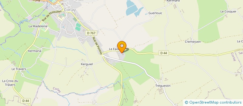 localisation de l'entreprise MONSIEUR EDOUARD GUILLOUX  CORLAY