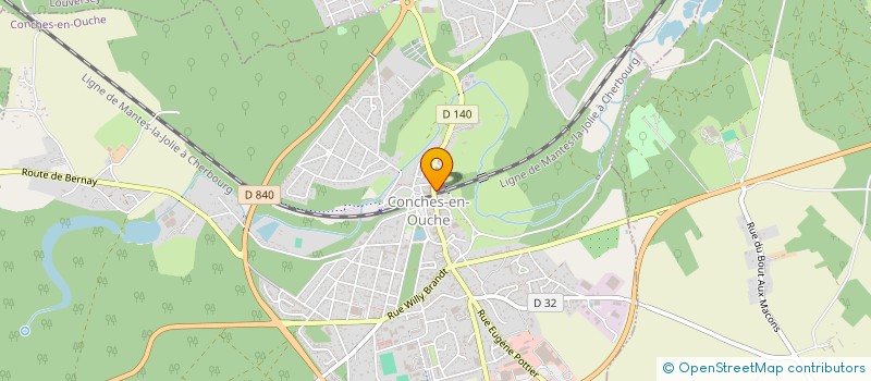 localisation de l'entreprise MONSIEUR EDOUARD HEBERT  CONCHES-EN-OUCHE