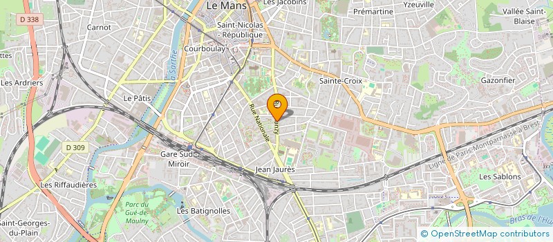 localisation de l'entreprise MONSIEUR EDOUARD HENNION à LE MANS