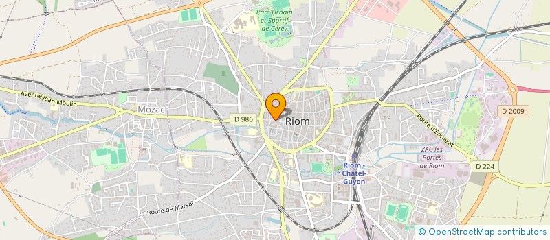 localisation de l'entreprise MONSIEUR EDOUARD HENRY  RIOM