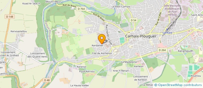 localisation de l'entreprise MONSIEUR EDOUARD HERVE à CARHAIX-PLOUGUER