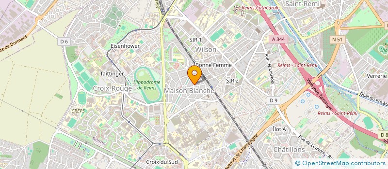 localisation de l'entreprise MONSIEUR EDOUARD HINSINGER  REIMS