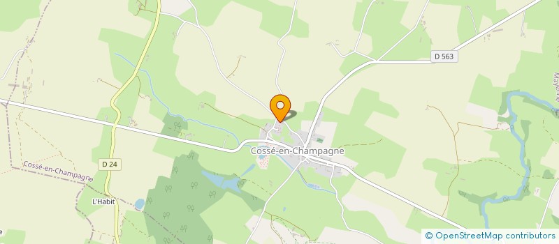 localisation de l'entreprise MONSIEUR EDOUARD HOUGRON  COSSE-EN-CHAMPAGNE