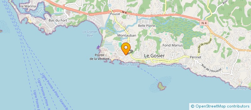localisation de l'entreprise MONSIEUR EDOUARD HOUZE à LE GOSIER