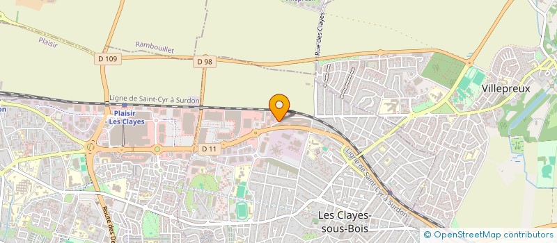 localisation de l'entreprise MONSIEUR EDOUARD IVRISSE  LES CLAYES-SOUS-BOIS