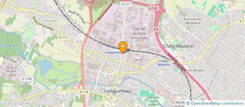 localisation de l'entreprise MONSIEUR EDOUARD-JOACHIM GOTINHO à LONGJUMEAU