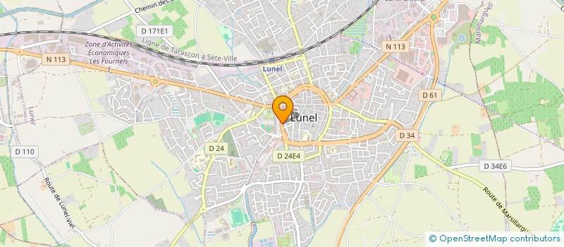 localisation de l'entreprise MONSIEUR EDOUARD JOVENIN  LUNEL