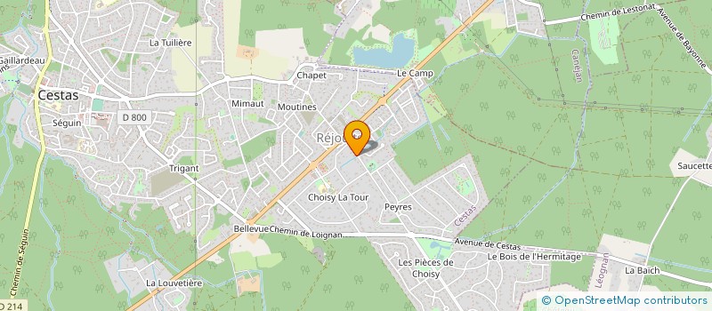 localisation de l'entreprise MONSIEUR EDOUARD LAFORE  CESTAS