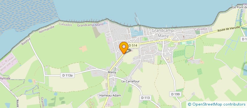 localisation de l'entreprise MONSIEUR EDOUARD LAGARDE à GRANDCAMP-MAISY