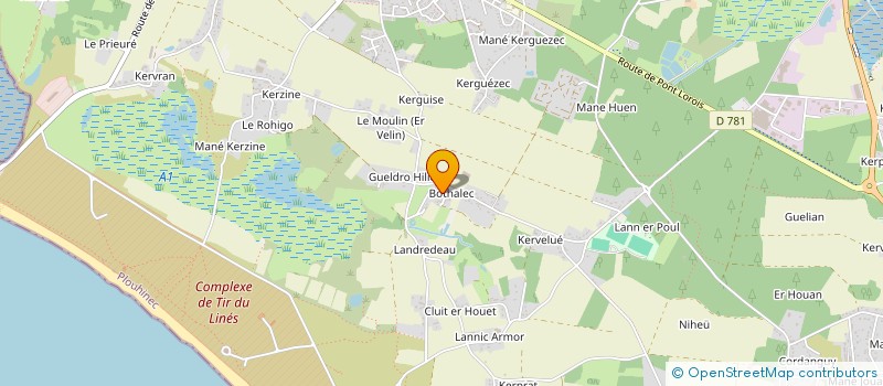 localisation de l'entreprise MONSIEUR EDOUARD LE BORGNE à PLOUHINEC