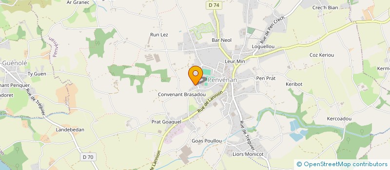 localisation de l'entreprise MONSIEUR EDOUARD LE FLEM à PENVENAN