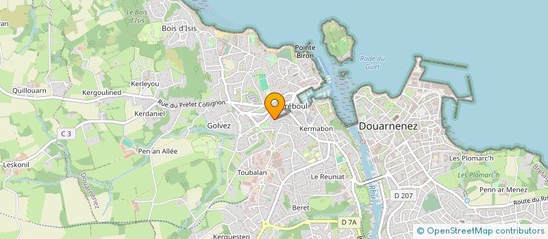 localisation de l'entreprise MONSIEUR EDOUARD LE GOASTER à DOUARNENEZ