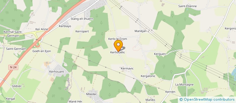 localisation de l'entreprise MONSIEUR EDOUARD LE NEZET  LANGUIDIC