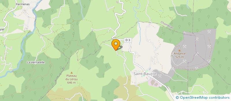 localisation de l'entreprise MONSIEUR EDOUARD LEVEUGLE  CHOMERAC