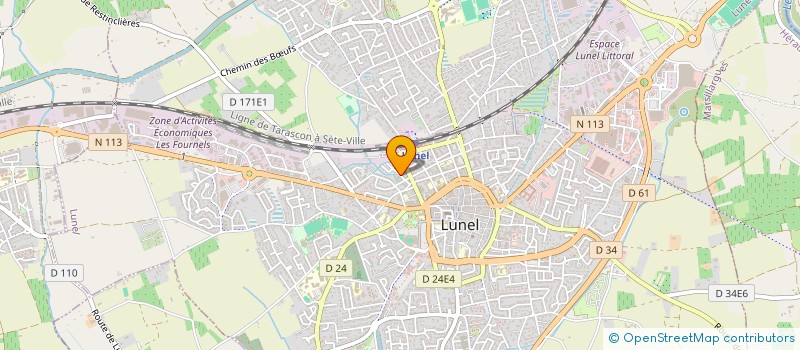 localisation de l'entreprise MONSIEUR EDOUARD LIBET DESCORNE  LUNEL