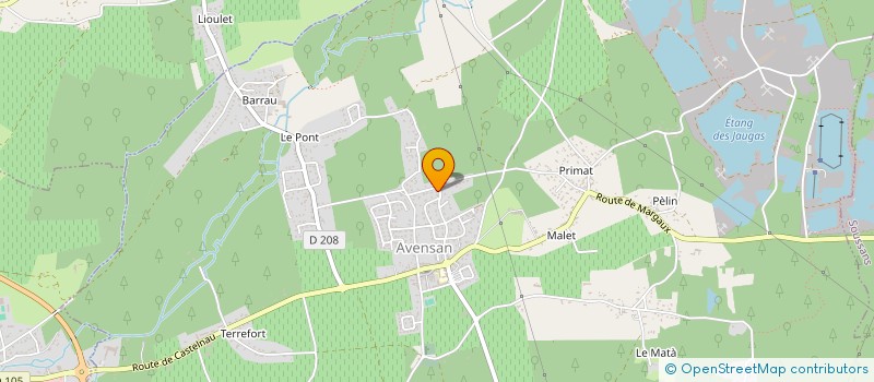 localisation de l'entreprise MONSIEUR EDOUARD LINGEE  AVENSAN