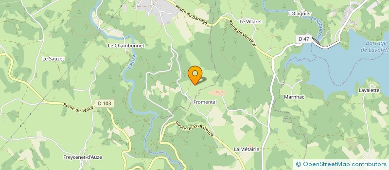 localisation de l'entreprise MONSIEUR EDOUARD LOUP  YSSINGEAUX