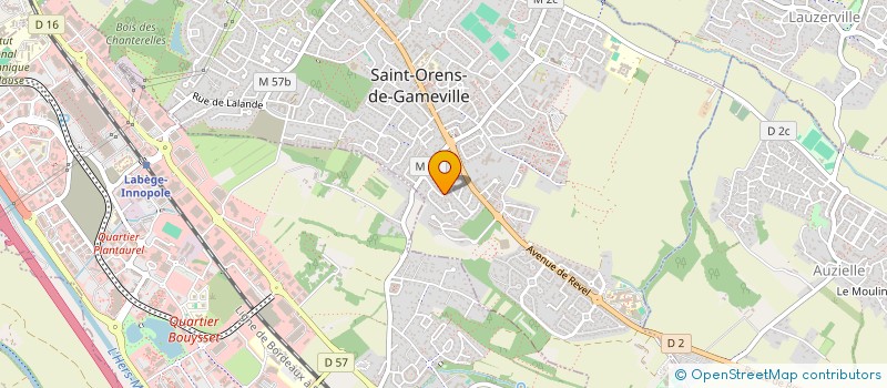 localisation de l'entreprise MONSIEUR EDOUARD MARPEAU  SAINT-ORENS-DE-GAMEVILLE