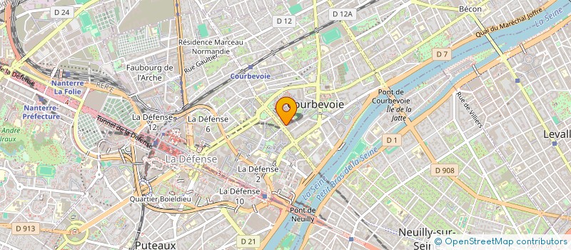 localisation de l'entreprise MONSIEUR EDOUARD MARTHE-ROSE à COURBEVOIE