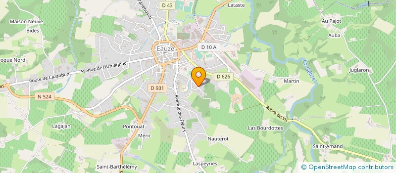 localisation de l'entreprise MONSIEUR EDOUARD MATHIO à EAUZE