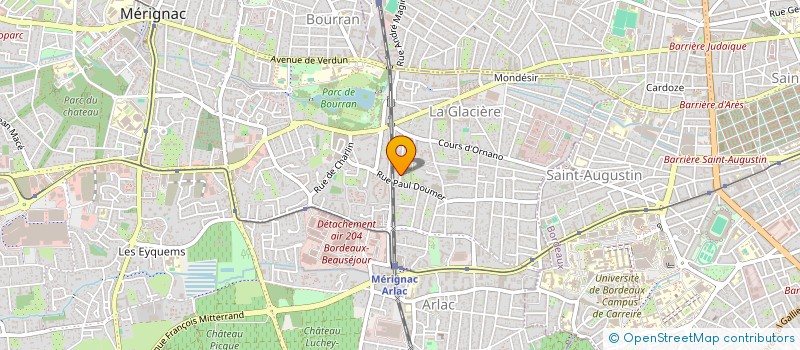 localisation de l'entreprise MONSIEUR EDOUARD MEILLACQ  MERIGNAC