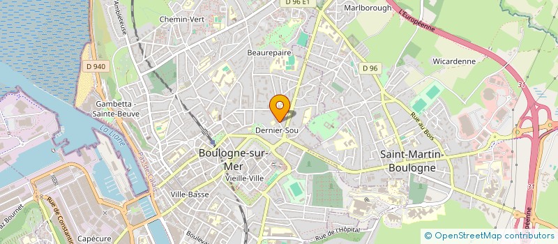 localisation de l'entreprise MONSIEUR EDOUARD MERLO  BOULOGNE-SUR-MER