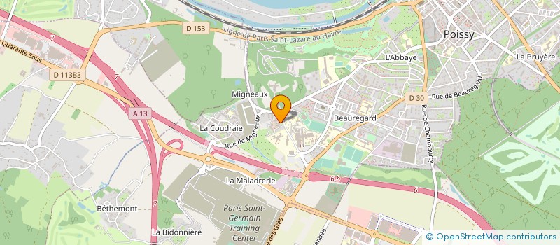 localisation de l'entreprise MONSIEUR EDOUARD MESSMER  POISSY