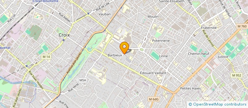 localisation de l'entreprise MONSIEUR EDOUARD MILLECAMPS  ROUBAIX