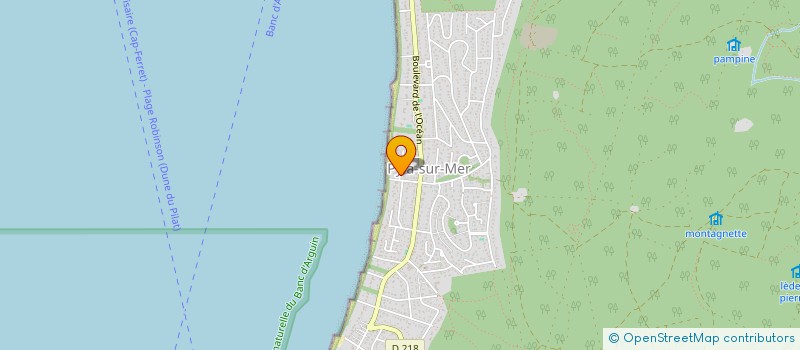 localisation de l'entreprise MONSIEUR EDOUARD MOUEIX à LA TESTE-DE-BUCH