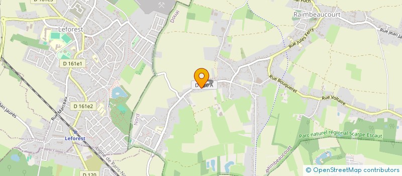 localisation de l'entreprise MONSIEUR EDOUARD MOULLIERE  RAIMBEAUCOURT