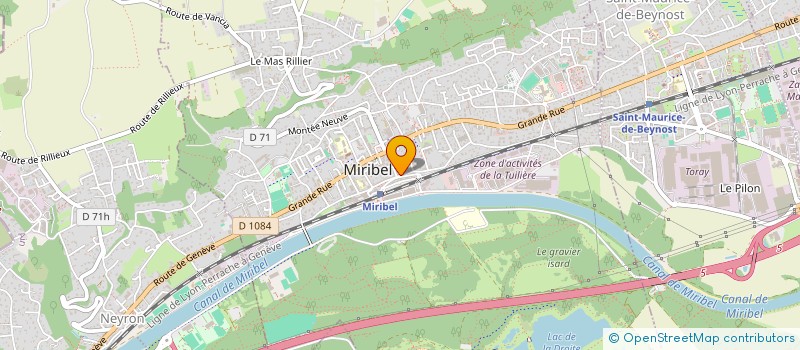 localisation de l'entreprise MONSIEUR EDOUARD NORADIAN  MIRIBEL