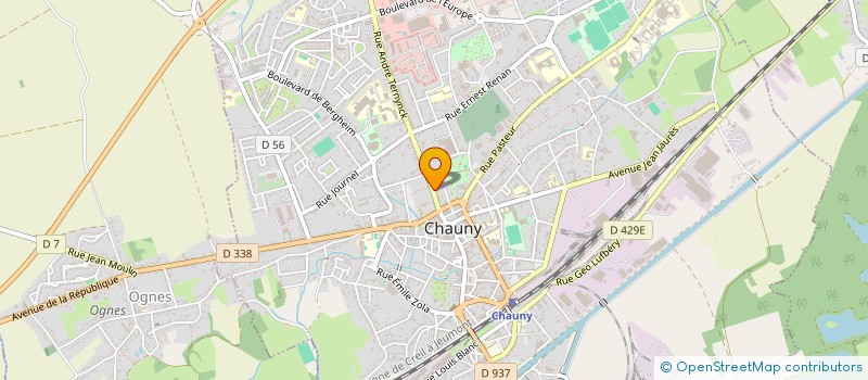 localisation de l'entreprise MONSIEUR EDOUARD PAQUET à CHAUNY
