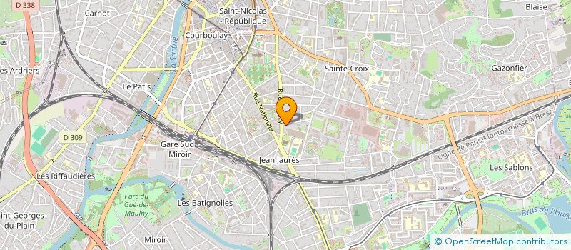 localisation de l'entreprise MONSIEUR EDOUARD PAUVERT à LE MANS