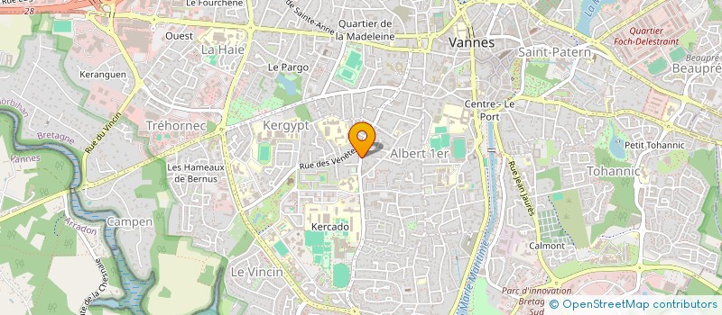 localisation de l'entreprise MONSIEUR EDOUARD PEDRAULT à VANNES