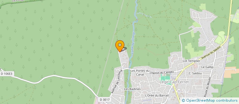 localisation de l'entreprise MONSIEUR EDOUARD PEREIRA GONCALVES  LEGE-CAP-FERRET