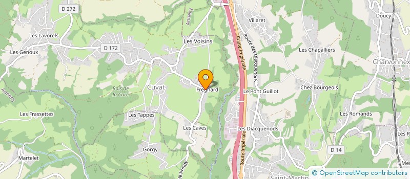 localisation de l'entreprise MONSIEUR EDOUARD POINAS  CUVAT