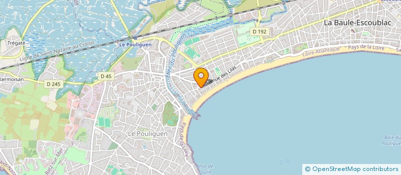 localisation de l'entreprise MONSIEUR EDOUARD PRENAT à LA BAULE-ESCOUBLAC