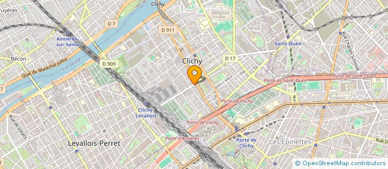 localisation de l'entreprise MONSIEUR EDOUARD QUENARDEL à CLICHY