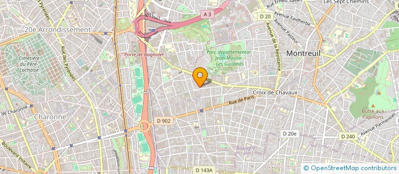 localisation de l'entreprise MONSIEUR EDOUARD RANDRIANANDRASANA à BAGNOLET