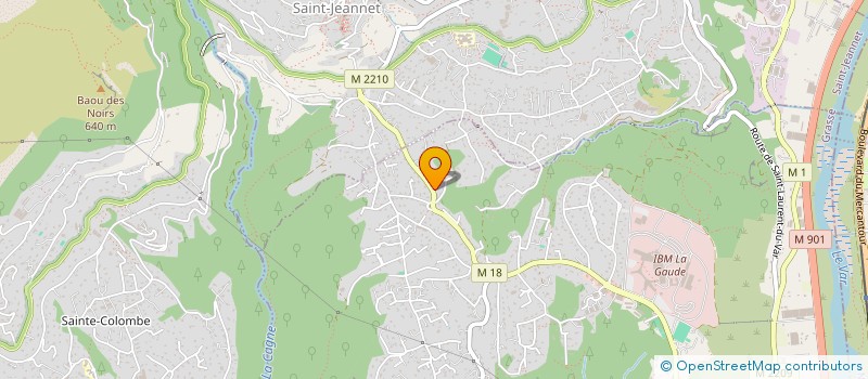 localisation de l'entreprise MONSIEUR EDOUARD RAOUL JACQUE CAUVIN  LA GAUDE