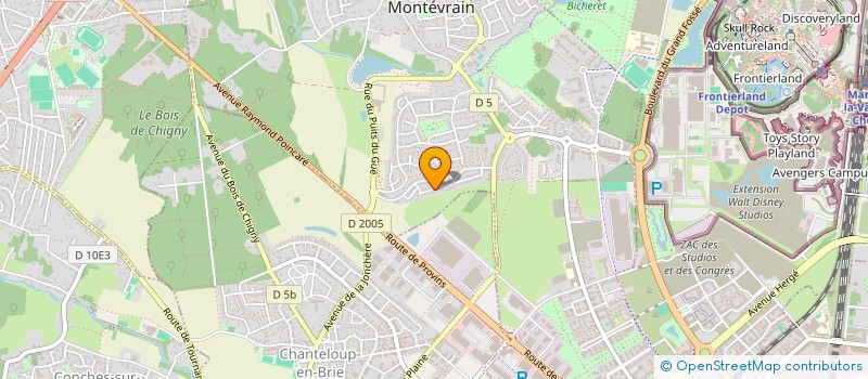 localisation de l'entreprise MONSIEUR EDOUARD RAUBER  MONTEVRAIN