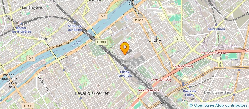 localisation de l'entreprise MONSIEUR EDOUARD RENOUX à CLICHY